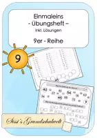 Vorschau - Arbeitsblätter - Materialpaket: Einmaleins Übungshefte Multiplikation - Seite 1