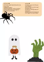 Vorschau - Arbeitsblätter - Kreuzworträtsel Halloween - Seite 1