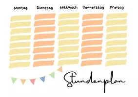 Vorschau - selbst erstellte Cliparts/Grafiken - Stundenplan - 4 verschiedene Designs - gratis - Seite 3