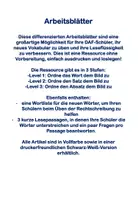 Vorschau - Arbeitsblätter - Mein Zimmer Arbeitsblätter "Lesen und Verbinden" für DaF - Seite 1