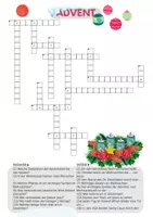 Vorschau - Arbeitsblätter - Kreuzworträtsel Advent - mittel - Deckblatt