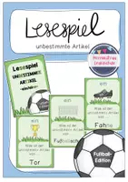 Vorschau - Spiele - Lesespiel unbestimmte Artikel (Fußball, WM) - Deckblatt