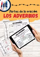 Vista previa - Hojas de trabajo - Partes de la oración: Los adverbios - Portada