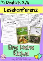 Vorschau - Arbeitsblätter - Lesekonferenz Eichel (Wald, Eichelhäher) - Deckblatt