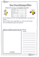 Vorschau - Arbeitsblätter - Der Durchlassprüfer - Seite 1