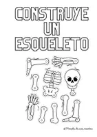 Vista previa - Manualidades / Dibujos para colorear - Construye un esqueleto - Portada