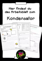 Vorschau - Arbeitsblätter - Der Kondensator mit Experimentierschaltung - Deckblatt