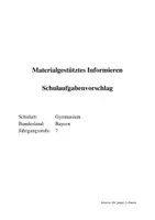 Vorschau - Klassenarbeiten - Materialpaket_Schulaufgaben Materialgestütztes Informieren - Deckblatt