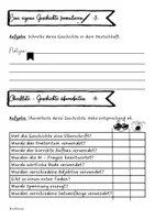 Vorschau - Arbeitsblätter - Eine eigene Geschichte planen, formulieren und überarbeiten - Seite 3