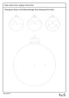 Vorschau - Arbeitsblätter - Weihnachtskugeln zeichnen mit dem Zirkel - Seite 3