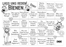 Vorschau - Stationenlernen - Lass uns reden! - Bienen Sachunterricht Grundschule Biologie Spiel - Seite 2