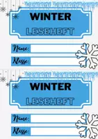 Vorschau - Arbeitsblätter - Leseheft Leseförderung "Winter" Materialpaket - Seite 1