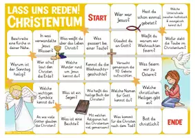 Vorschau - Stationenlernen - Christentum Religion Spiel "Lass uns reden!" - Seite 1