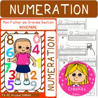 Aperçu - Feuilles d'exercices - Fichier GS NUMERATION NOVEMBRE - Page de couverture
