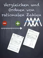 Vorschau - Arbeitsblätter - Vergleichen und Ordnen rationaler Zahlen - Deckblatt