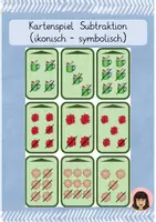 Vorschau - Spiele - Spielkarten Subtraktion Weihnachten 1. Klasse - Deckblatt
