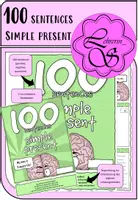 Vorschau - Arbeitsblätter - 100 sentences: simple present - Deckblatt