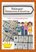 Vorschau - Merkblätter - Rollenspiel: Rollenkarten & Höraufträge - Deckblatt