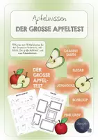 Vorschau - Arbeitsblätter - Der große Apfeltest - Apfel 1./2. Klasse / Apfelwissen - Deckblatt