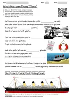 Vorschau - Arbeitsblätter - Arbeitsblatt "Titanic" + Onlineübung & MP3 + Mindmap + Infografiken - Deckblatt
