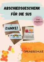 Vorschau - Mal- und Bastelvorlagen - Materialpaket - Abschiedsgeschenke - Deckblatt