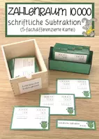 Vorschau - Anderer Materialtyp - Schriftliche Subtraktion im ZR 10000 - Deckblatt