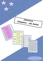 Vorschau - Fördermaterial/Inklusion - Klammerkarten Einmaleins alle Reihen - Deckblatt