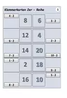 Vorschau - Fördermaterial/Inklusion - Klammerkarten Einmaleins alle Reihen - Seite 2