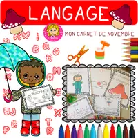 Aperçu - Apprentissages en autonomie - Mon carnet d’écrivain de NOVEMBRE - Page de couverture