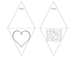Vorschau - Mal- und Bastelvorlagen - Wimpelkette „Frieden-Symbole“ - zum Ausmalen, in 2 Größen (Wimpel, Girlande) - Seite 3