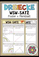 Vorschau - Poster - WSW-SATZ - Dreiecke konstruieren (Poster + Merkblatt) - Deckblatt