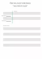 Vorschau - Arbeitsblätter - Jazz Akkorde üben - All That Jazz - Jazz Voicings mit Lösung - Seite 1