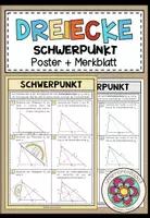 Vorschau - Poster - DREIECKE - Schwerpunkt (Poster + Merkblatt) - Deckblatt