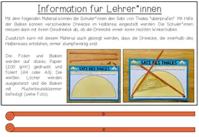 Vorschau - Stationenlernen - SATZ DES THALES (Dreiecke) - Legeübung - Seite 3