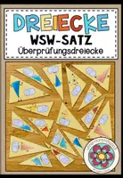 Vorschau - Stationenlernen - WSW-SATZ - Dreiecke konstruieren (Überprüfungsdreiecke) - Deckblatt