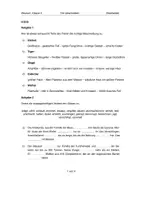 Vorschau - Arbeitsblätter - Aufgabenblatt Deutsch: Beschreibung - Tiere (5. Klasse) - Seite 1