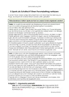 Vorschau - Stundenentwürfe - Examen Argumentation E-Sports im Unterricht - Note 1 - Seite 1