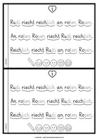 Vorschau - Arbeitsblätter - Lese-Flitzer | Buchstabe R/r | Lesetempo-Training | Grundschrift - Seite 2