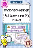 Vorschau - Fördermaterial/Inklusion - Analogieaufgaben ZR 20 - PLAKAT - Deckblatt