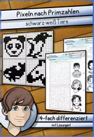 Vorschau - Arbeitsblätter - Pixeln nach Primzahlen − Einführung - Deckblatt