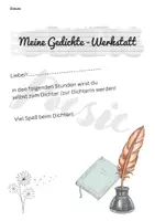 Vorschau - Arbeitsblätter - Gedichte-Werkstatt - Deckblatt