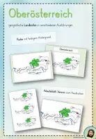 Vorschau - Poster - Oberösterreich - geografische Landkarten - Deckblatt