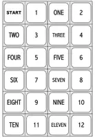 Vorschau - Spiele - Domino Numbers Vorlage - Seite 1