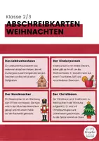 Vorschau - Aufgabenkarten - Lese- und Abschreibkarten Weihnachten - Deckblatt