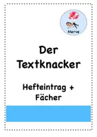 Vorschau - Poster - Der Umgang mit Sachtexten - Textknacker - Deckblatt