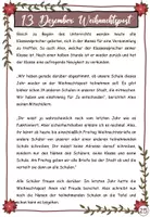 Vorschau - Text - Rashids Advent in Deutschland - 13. Weihnachtspost - DaZ / Deutschklasse - Seite 1
