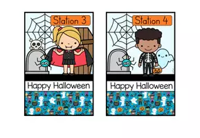 Vorschau - Poster - Stationsschilder, Laufzettel, Aufsteller – Tagesplan – Halloween - Seite 2