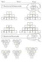 Vorschau - Arbeitsblätter - Spielerisch Mathe üben - Zahlenmauern, Minustrauben - Seite 2