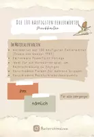Vorschau - Arbeitsblätter - Die 100 häufigsten Fehlerwörter - Rechtschreibung - Merkwörter - Rechtschreibstrategien - Menzel - Deckblatt