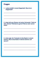 Vorschau - Arbeitsblätter - Mein Zimmer Arbeitsblätter Lesen Schreiben und Sprechen - Seite 3